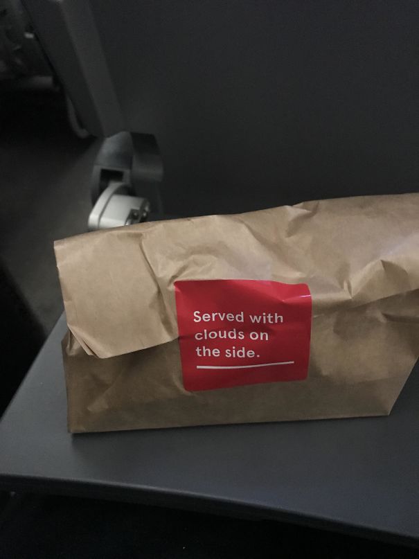 My Airline Meal Came With A Joke