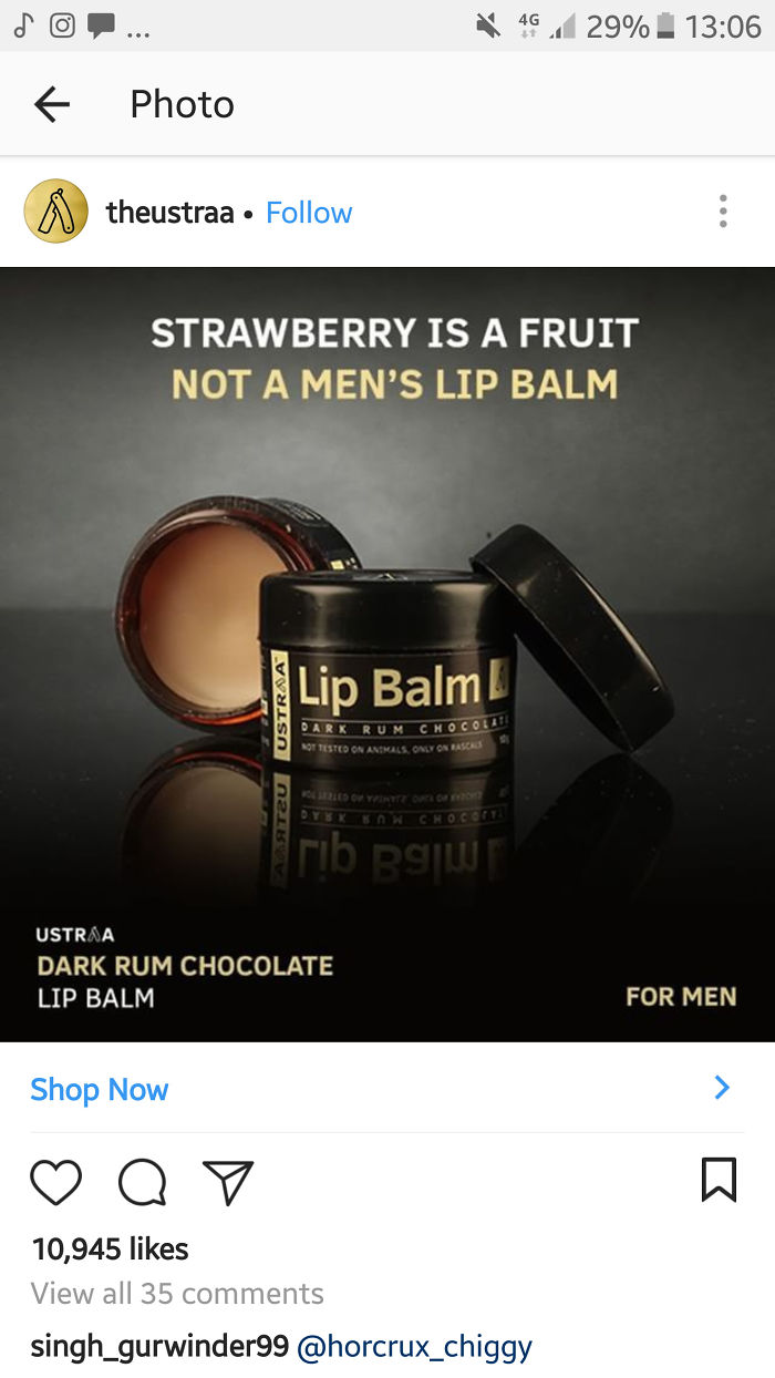 No Strawberry For Men!