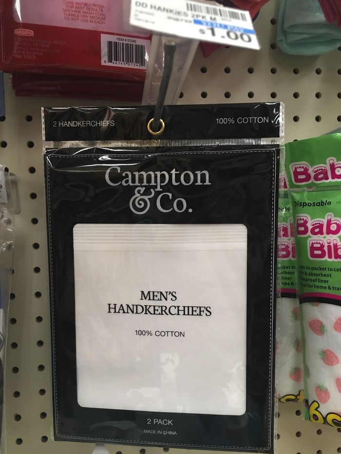 At CVS, I Didn’t See Any Women’s Handkerchiefs