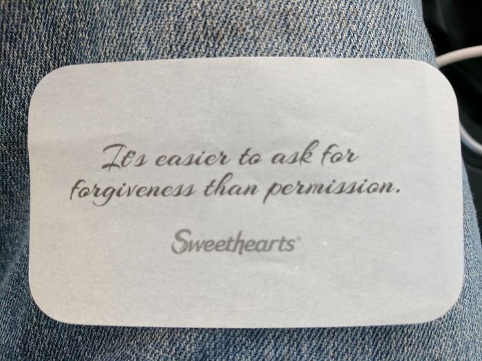 I Get A Very Rapey Feeling From My Valentine Mints Quote...