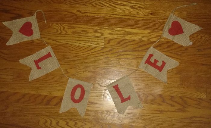 This Valentine's Day "Love" Banner