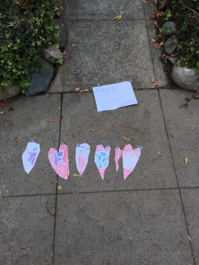 The Little Girl Down The Street Puts These Out For People