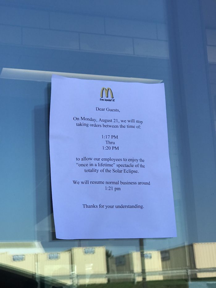 My Local Mcdonald's Is Reminding Us Of Some Things In Life Are Worth Stopping For