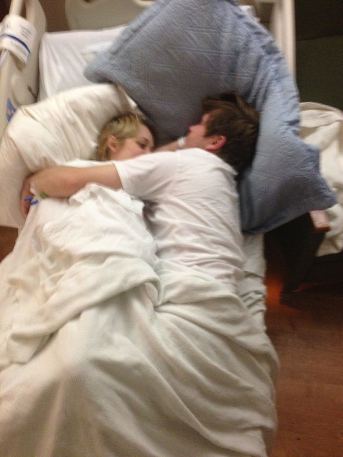 She Says She Never Wants To Sleep Without Me. I Had A Hemorrhage In My Brain Stem And Spent A Week In The Hospital. She Marched Right Through That Hospital Policy With A Blanket And A Pillow