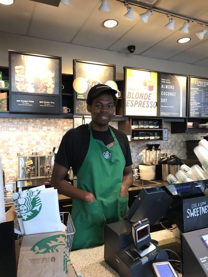 This Is Caleb. Caleb Has A Degree In Zoology And Asks His Customers What Their Favorite Animal Is. He Gives Them Facts While Completing Their Orders!