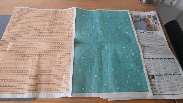My Newspaper Came With 2 Printed Pattern Pages To Wrap Presents