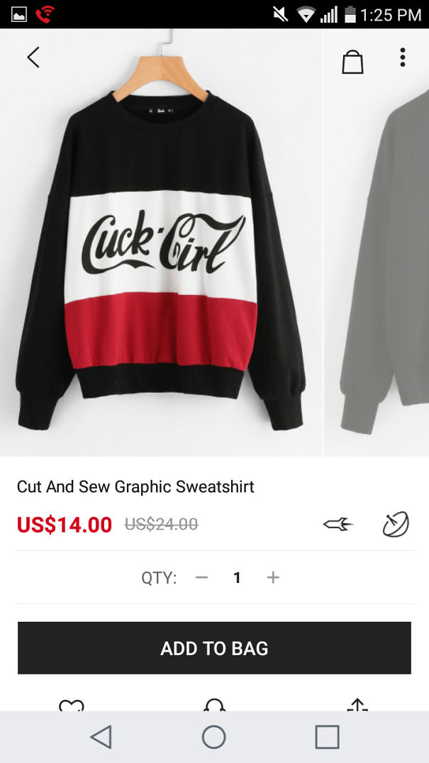 This Shirt Suppose To Say "Luck Girl"