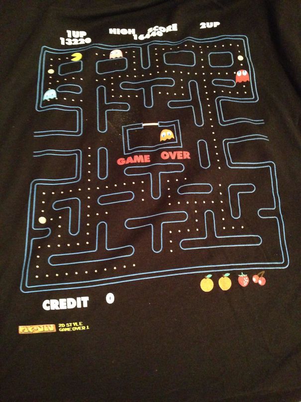 It Says "Game Over" But He's Still Alive On This Shirt