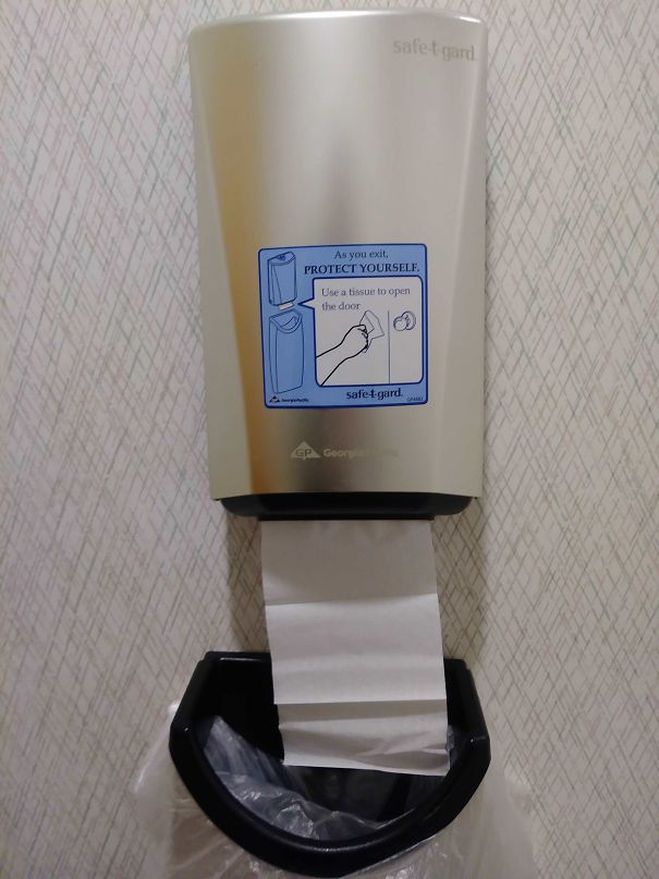 Tissues Specifically For Opening The Bathroom Door