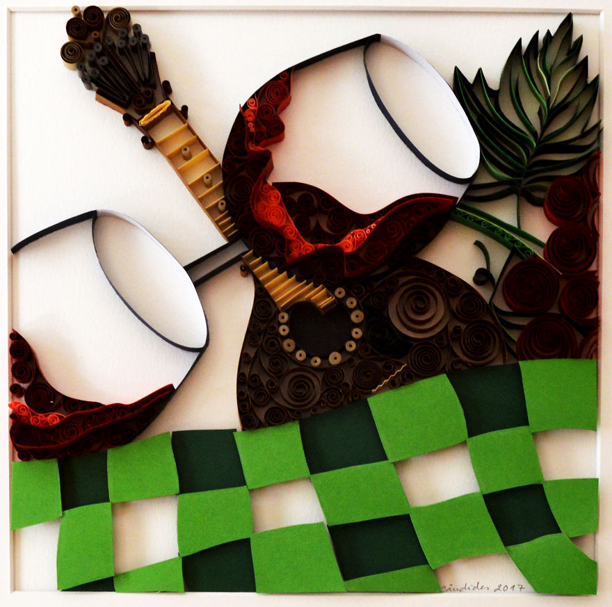 I Made A Portuguese Universe Using The Quilling Technique I Made A Portuguese Universe Using The Quilling Technique