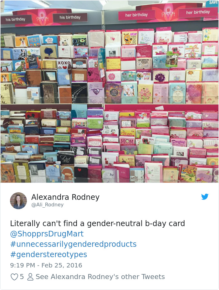 Literally Can't Find A Gender-Neutral B-Day Card