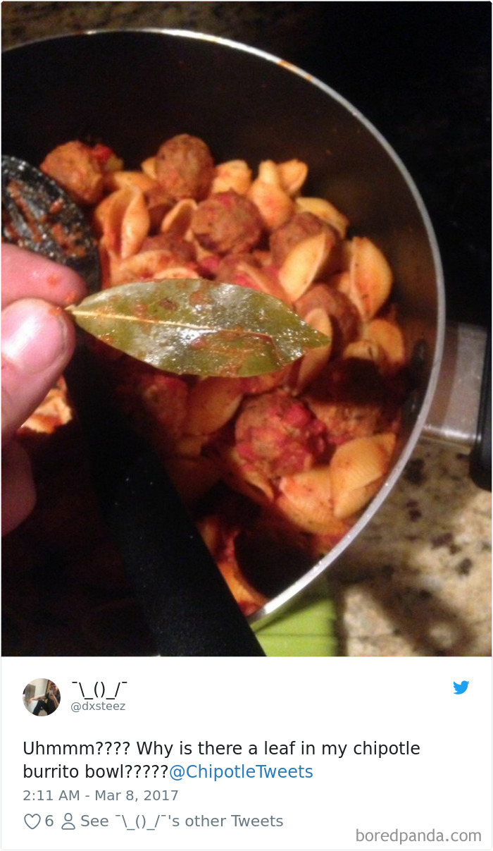 36 Times People Found Some Strange Leaves In Their Food, And Complained About It Online 36 Times People Found Some Strange Leaves In Their Food, And Complained About It Online