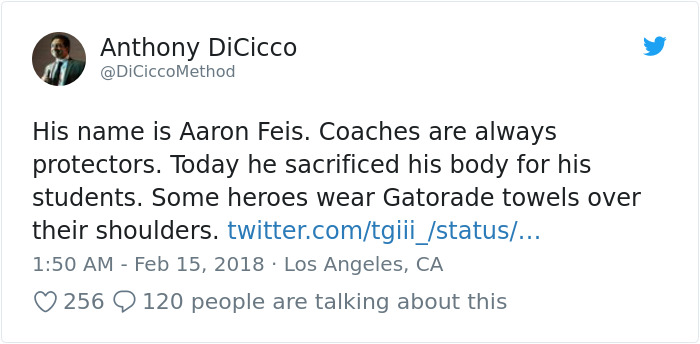 Hero Coach Jumps In Front Of Bullets To Shield Students During Florida Mass Shooting