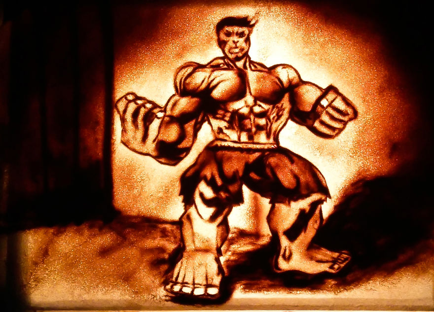 Sandtober: I Made These Sand Art Drawings For Inktober Challenge With Sand As A Medium