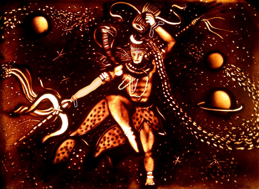 Sandtober: I Made These Sand Art Drawings For Inktober Challenge With Sand As A Medium