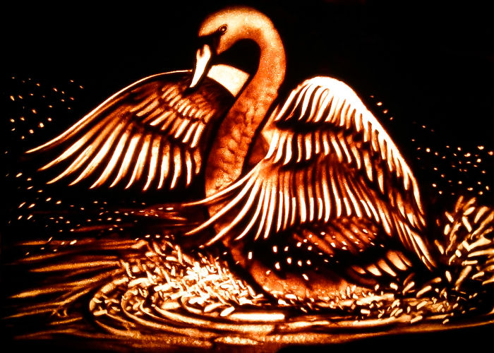 Sandtober: I Made These Sand Art Drawings For Inktober Challenge With Sand As A Medium