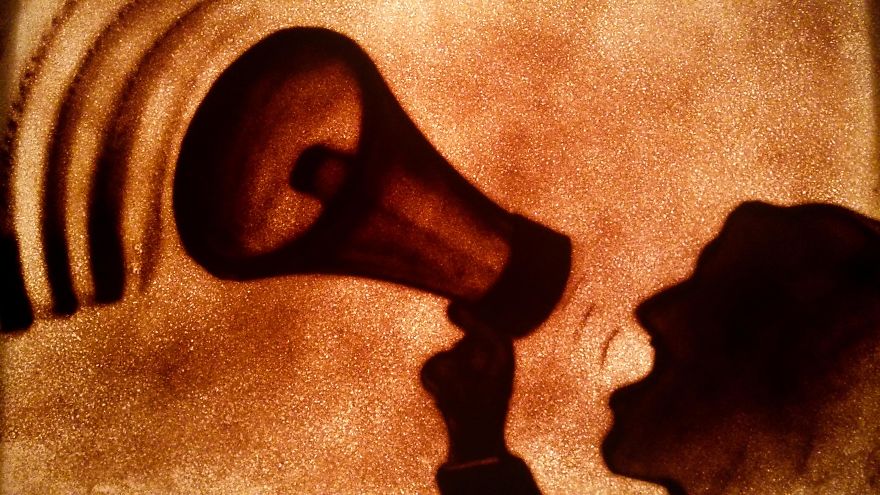 Sandtober: I Made These Sand Art Drawings For Inktober Challenge With Sand As A Medium