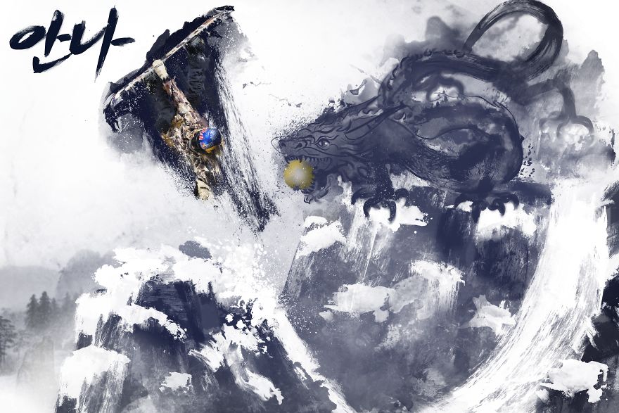 Markus Berger Portrait Olympic Gold Medallist Anna Gasser & Created Stunning Artwork With His Shots Markus Berger Portrait Olympic Gold Medallist Anna Gasser & Created Stunning Artwork With His Shots