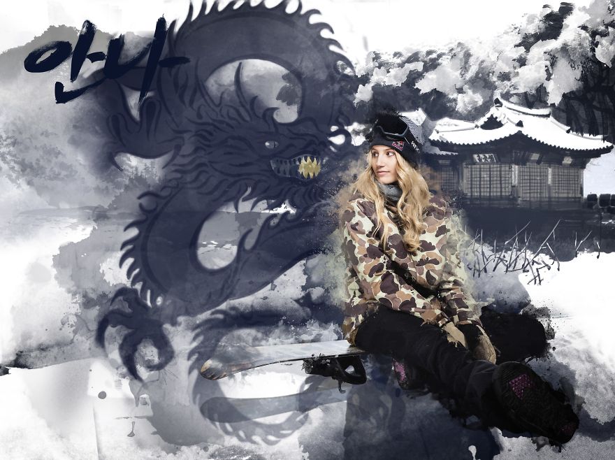 Markus Berger Portrait Olympic Gold Medallist Anna Gasser & Created Stunning Artwork With His Shots Markus Berger Portrait Olympic Gold Medallist Anna Gasser & Created Stunning Artwork With His Shots