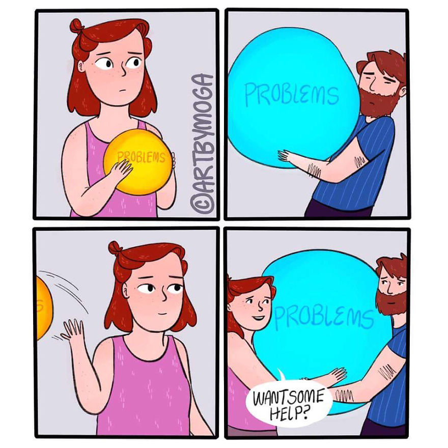 Funny-Girl-Comics-Art-By-Moga