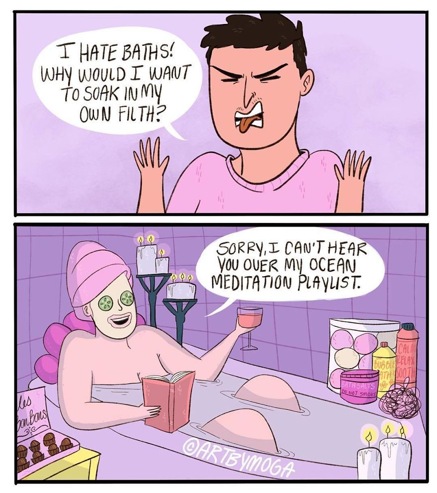 Funny-Girl-Comics-Art-By-Moga