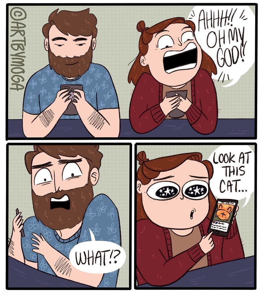 Funny-Girl-Comics-Art-By-Moga