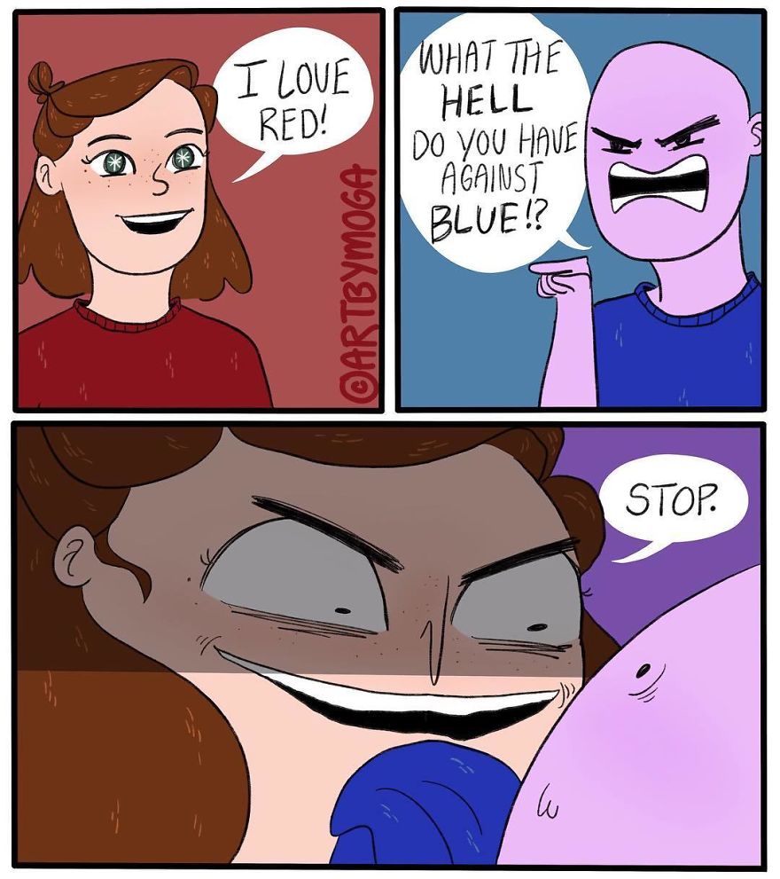 Funny-Girl-Comics-Art-By-Moga