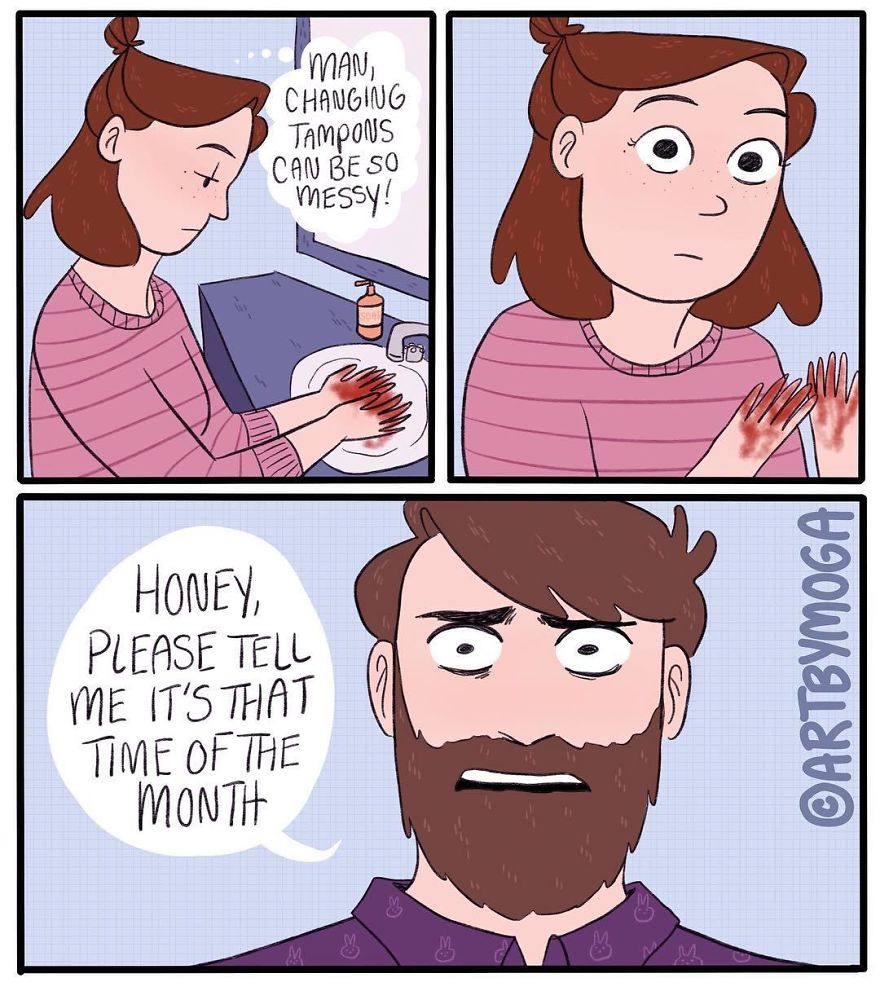 Funny-Girl-Comics-Art-By-Moga