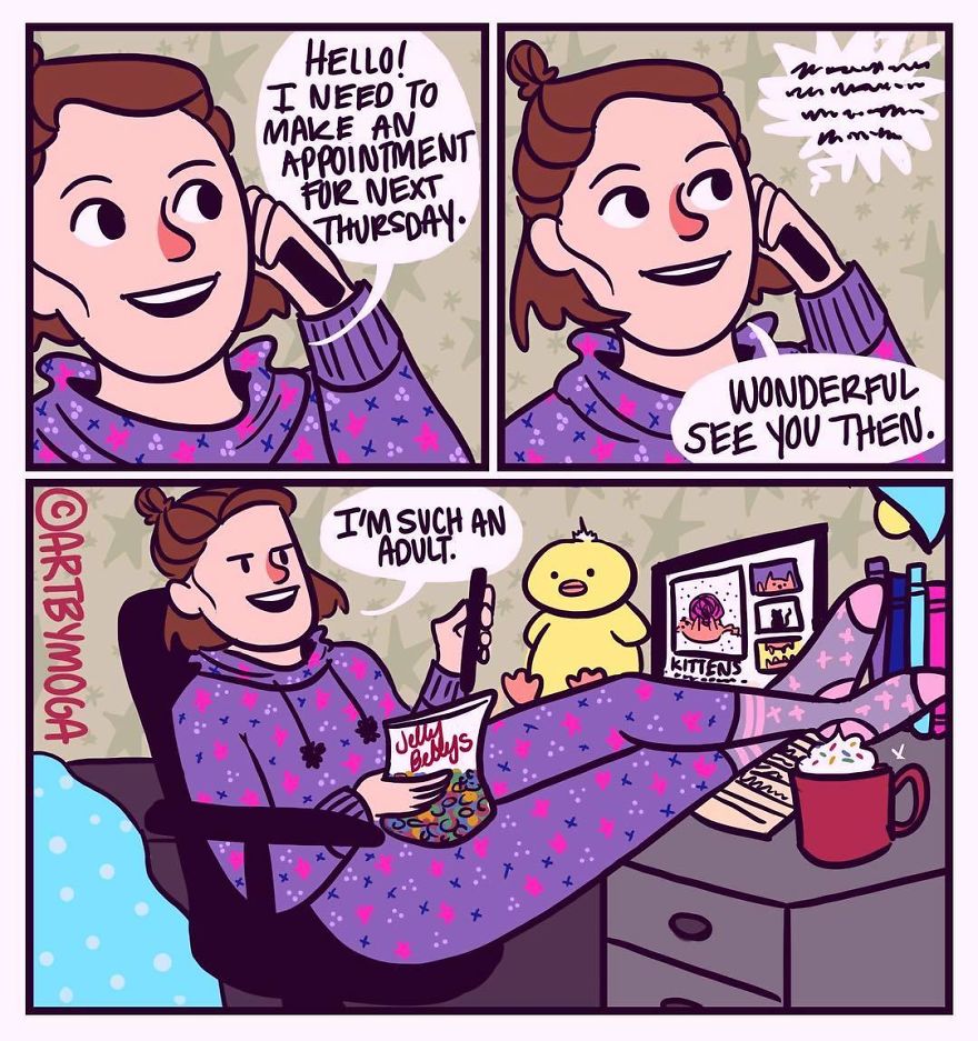 Funny-Girl-Comics-Art-By-Moga