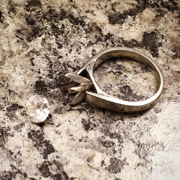 When You Almost Lose Your Engagement Ring Diamond, Down The Bathtub Drain!