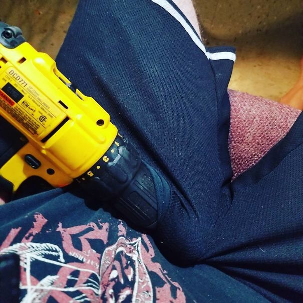 So This Happened. Don't Work With A Wire Wheel In Your Lap