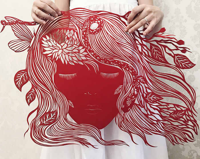 Laced Paper Cuts By Ukrainian Artist Eugenia Zoloto