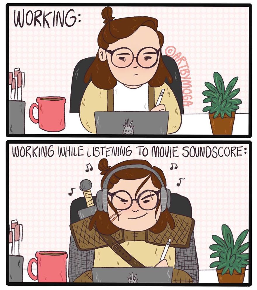 Funny-Girl-Comics-Art-By-Moga