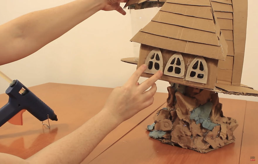 I Spent Only 3$ To Make This Fairy House Out Of Trash