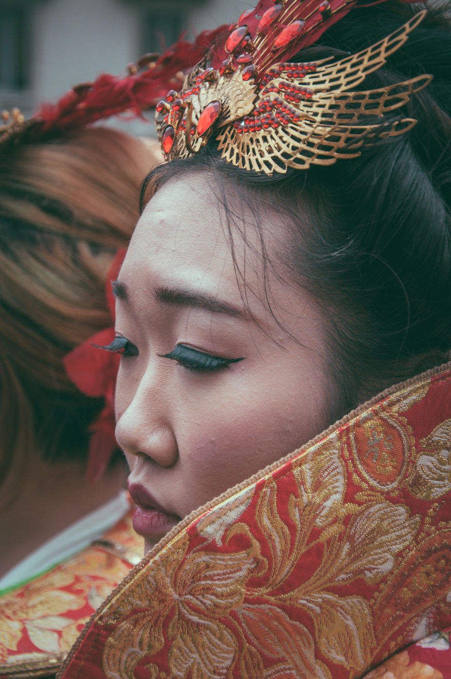 Photographer Enters The Parade Without Permission To Capture Portraits During Chinese Spring Festival In Milan