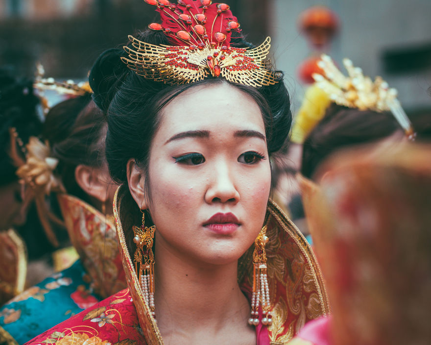 Photographer Enters The Parade Without Permission To Capture Portraits During Chinese Spring Festival In Milan