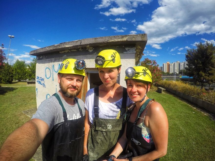 We Visited Underground Part Of The Diocletian's Roman Aqueduct In Split, Croatia We Visited Underground Part Of The Diocletian's Roman Aqueduct In Split, Croatia