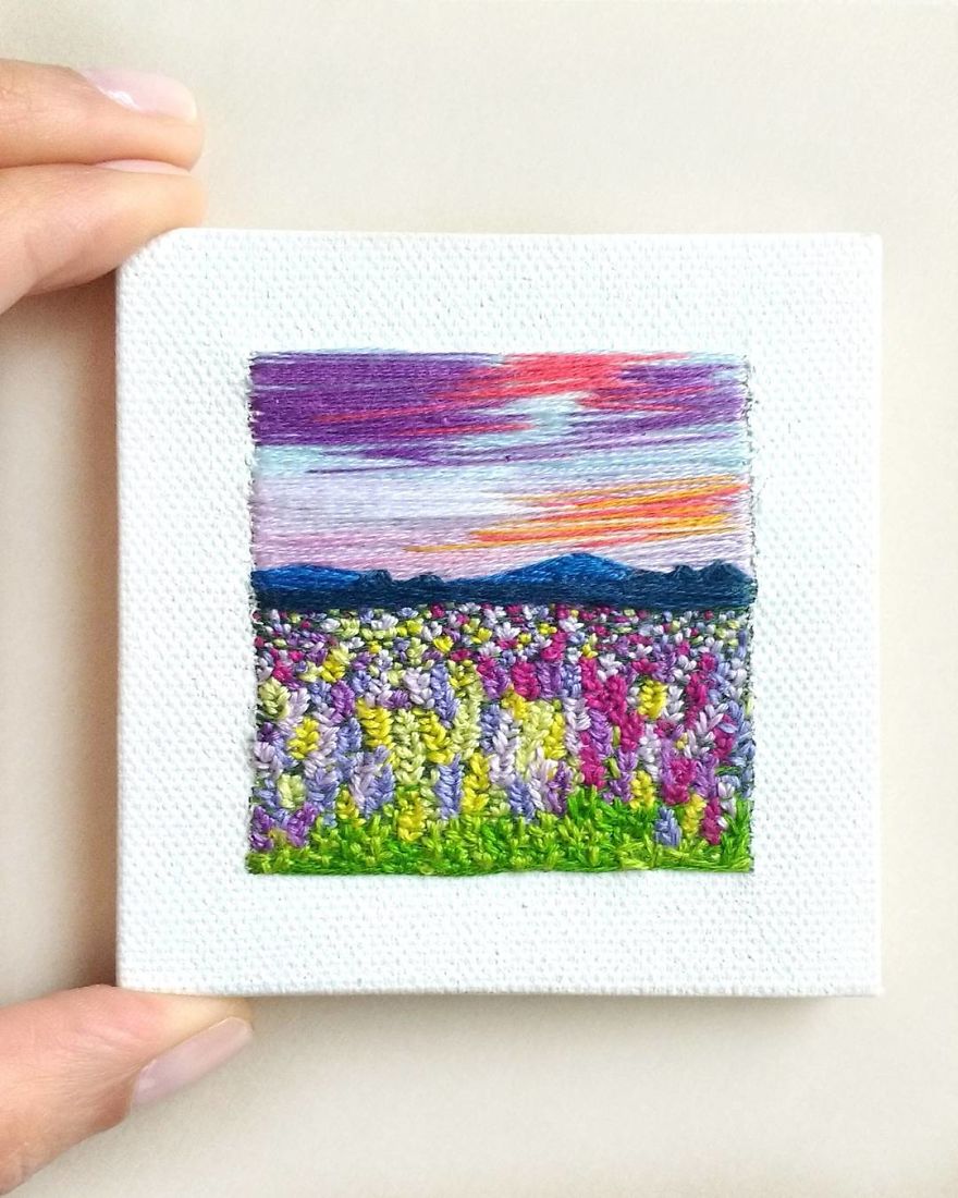 I Create Landscapes With Needle And Thread