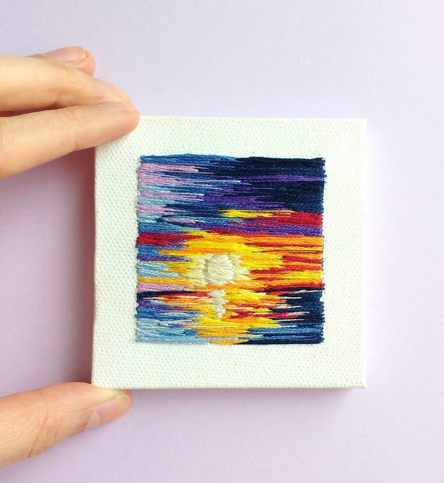 I Create Landscapes With Needle And Thread