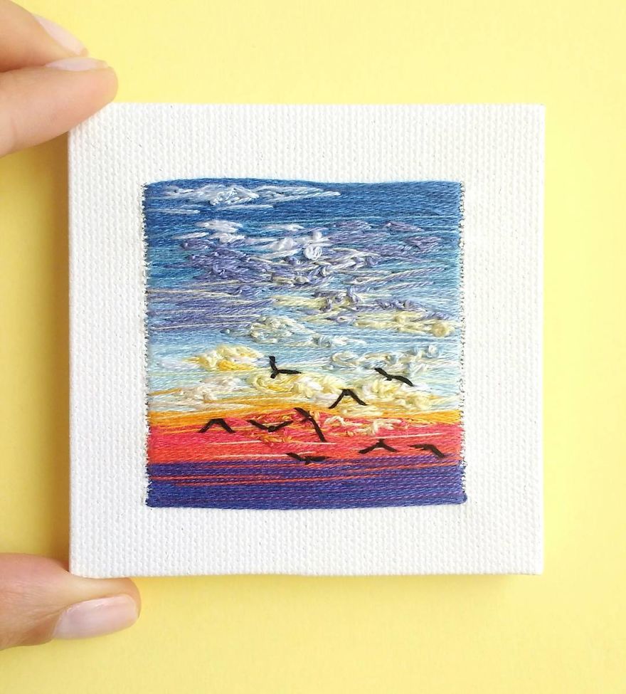 I Create Landscapes With Needle And Thread