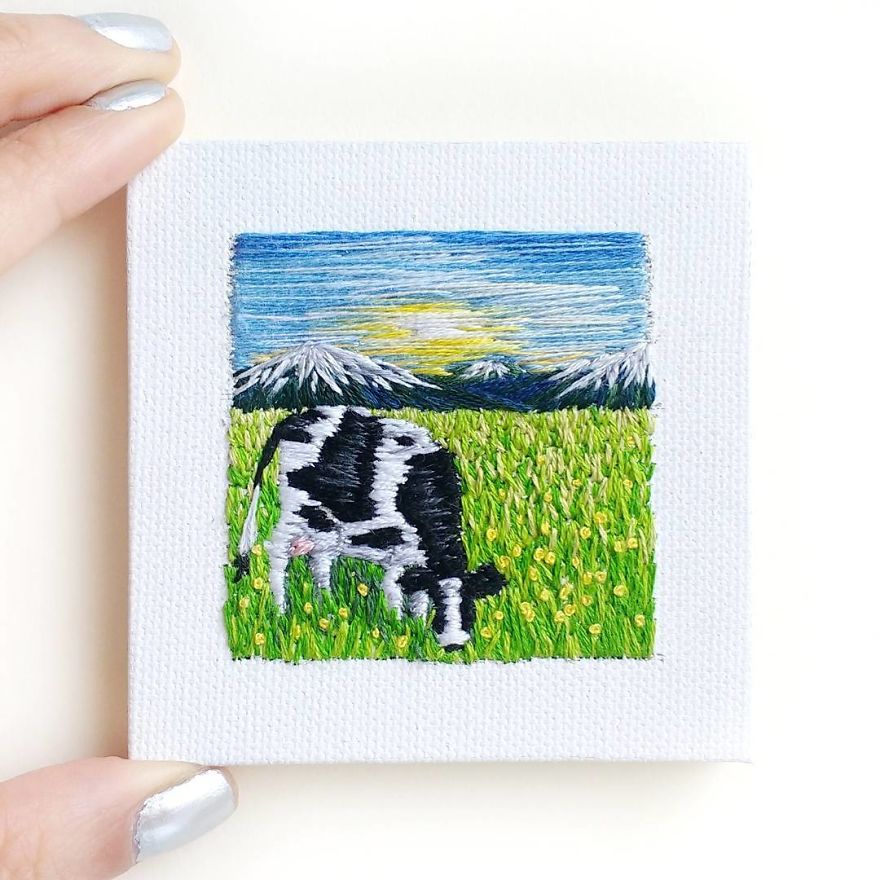 I Create Landscapes With Needle And Thread