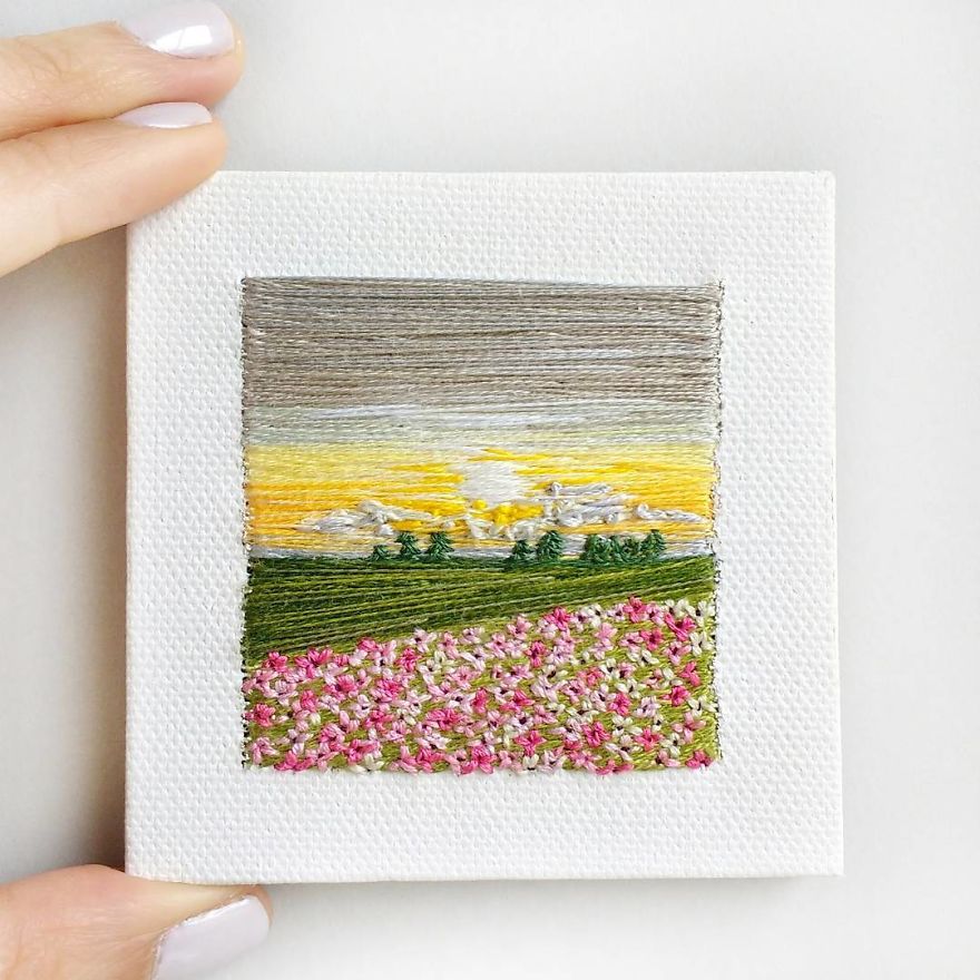 I Create Landscapes With Needle And Thread