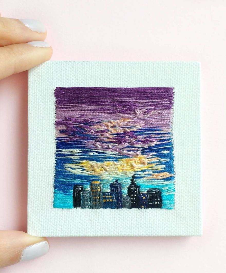 I Create Landscapes With Needle And Thread