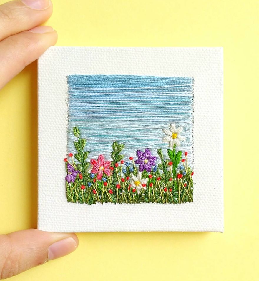 I Create Landscapes With Needle And Thread
