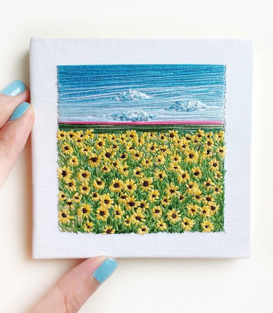 I Create Landscapes With Needle And Thread