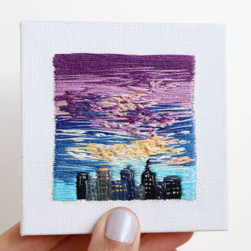 I Create Landscapes With Needle And Thread
