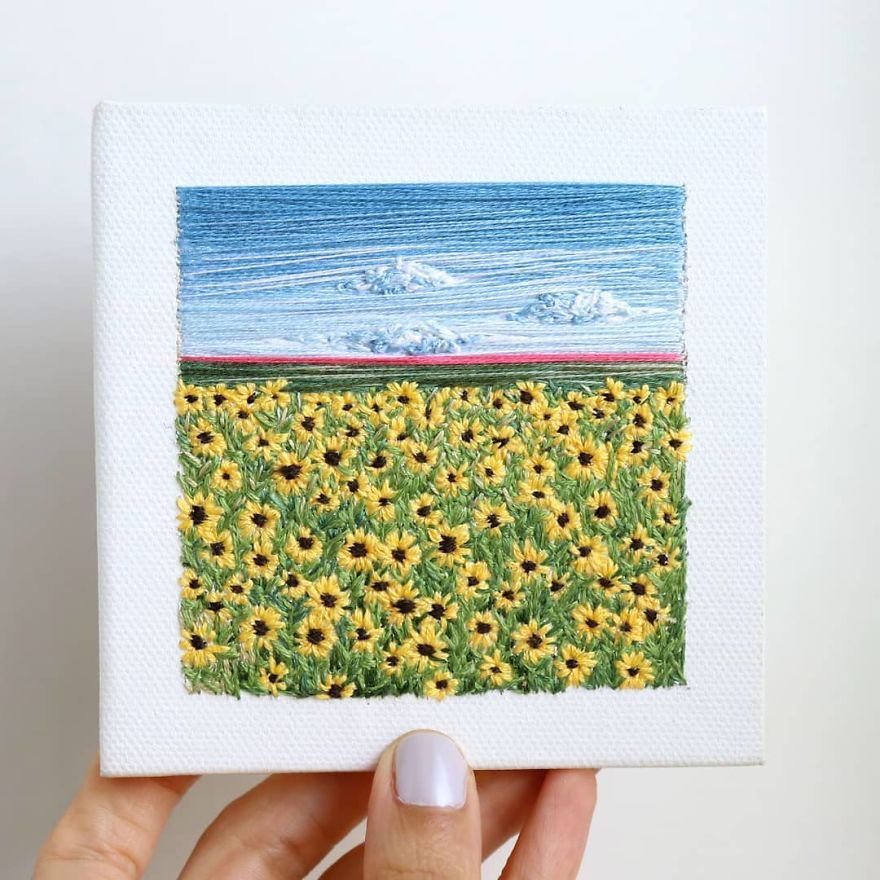 I Create Landscapes With Needle And Thread