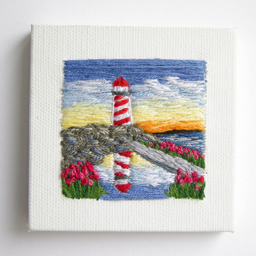 I Create Landscapes With Needle And Thread