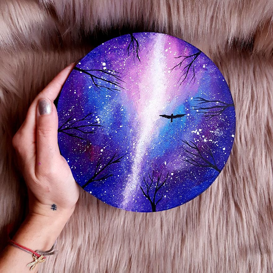 I Create Magical Paintings On Wood Inspired By The Forest