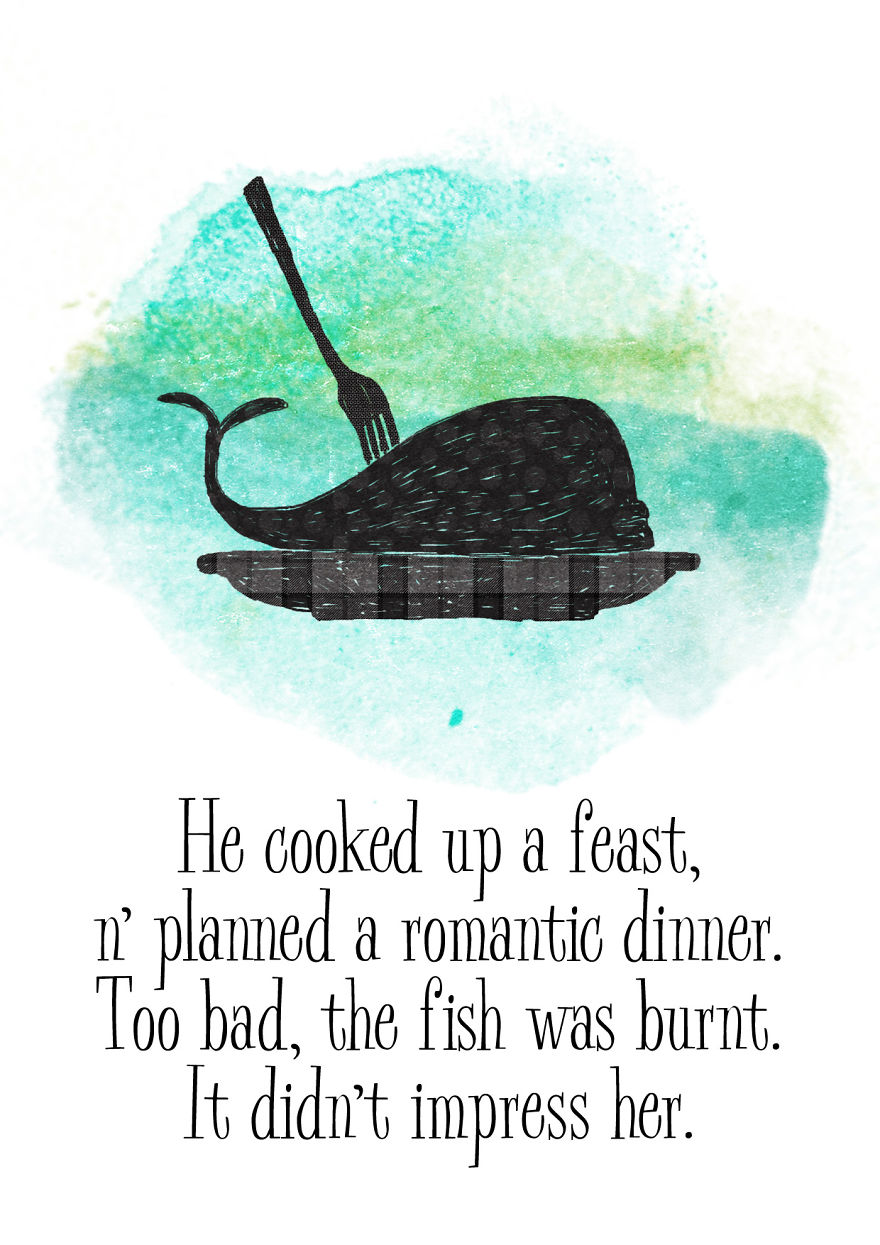 I Drew A Cute Love Story Between A Giant And The Statue Of Liberty, For Valentine's Day